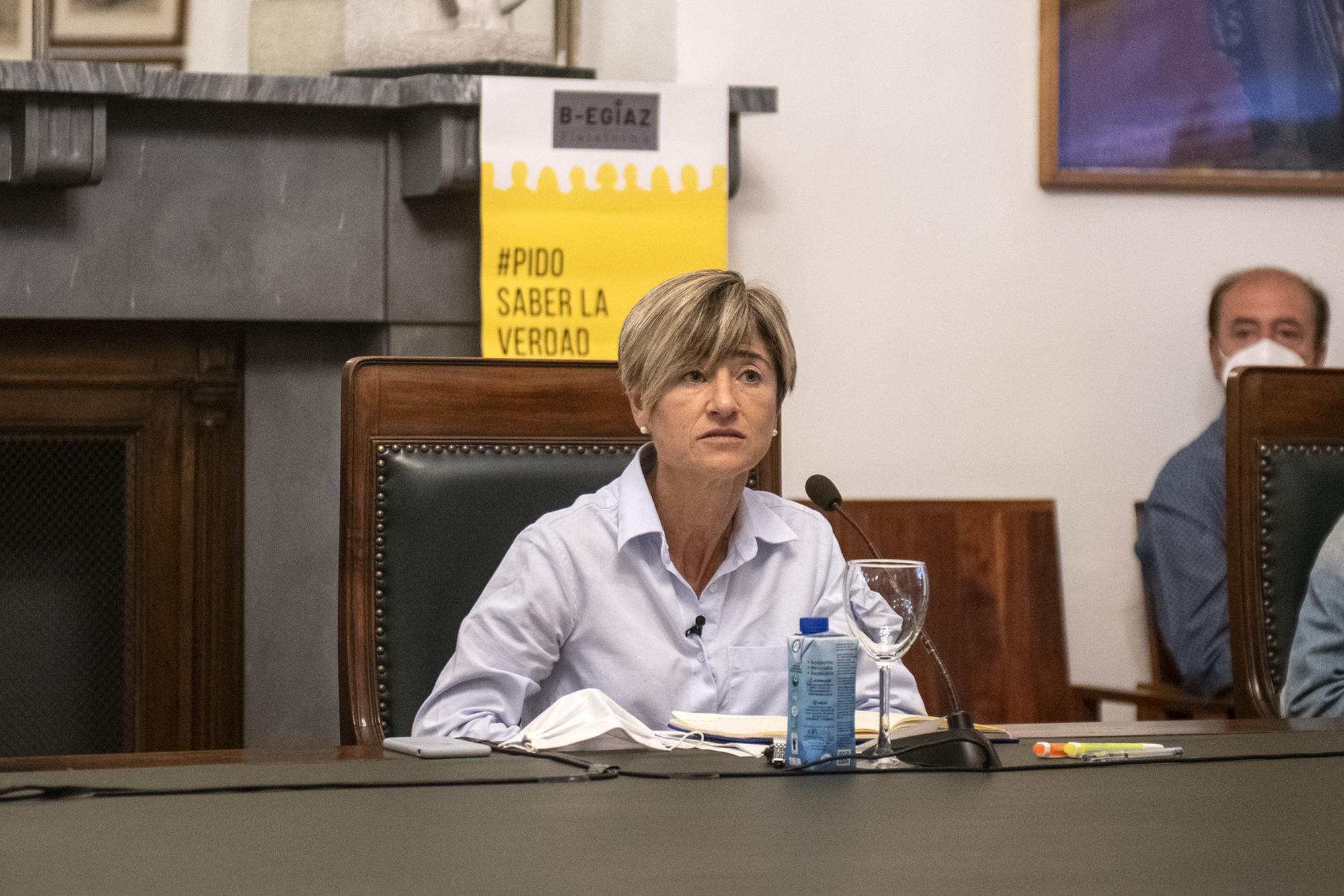 Pili Zabala en la presentacion de la plataforma B-Egiaz